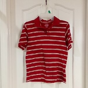 The Children's Place Red Polo with White Stripes